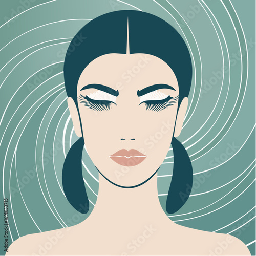 maori koru perm badge for flax-seed styling gel and conditioning mask
