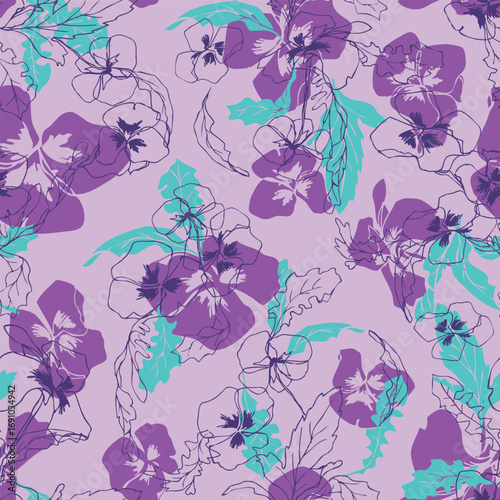 pansy fabric by jessica_jones on spoonflower - custom fabric