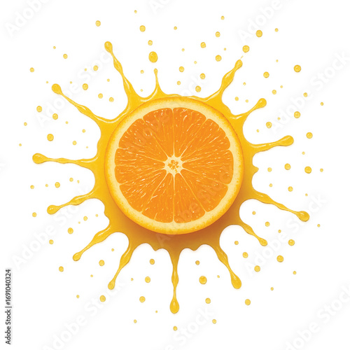 orange juice splash
