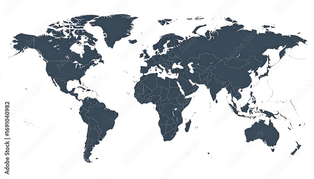 Fototapeta premium World map, political