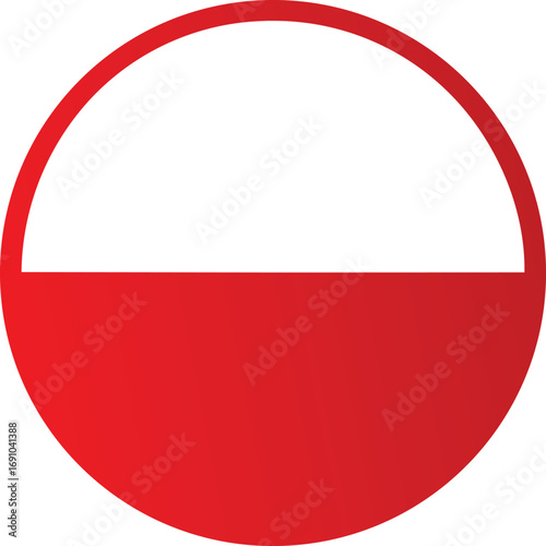 Free Download poland national flag round icon design on transparent background png - GFXLoad