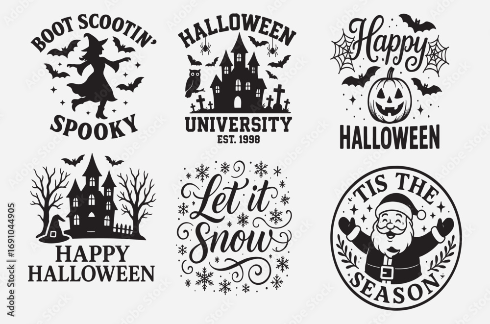 Obraz premium Ghost t shirt, halloween t shirt design, sublimation, horror designs, digital download, silhouette, design word, scary, element, cutting files, silhouette, Halloween vector illustration