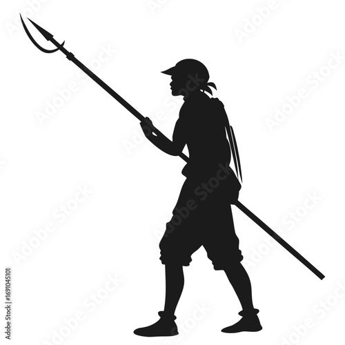Person holding fishing spear