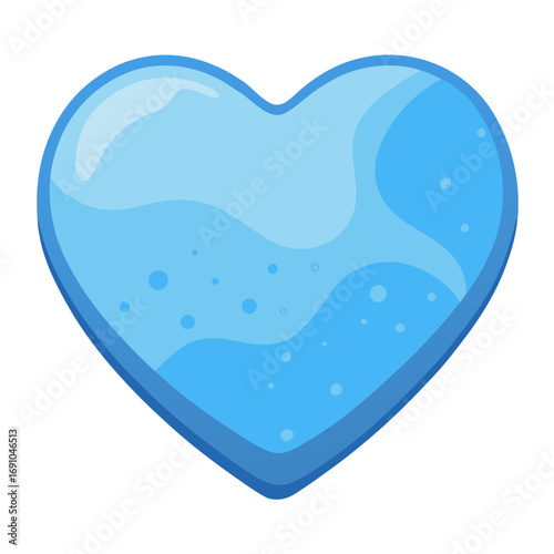 clay heart vector