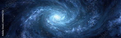 Spiral galaxy in deep space (4)