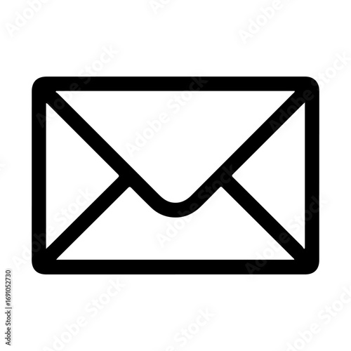Simple envelope icon for email communication business messaging and correspondence concept design element vector