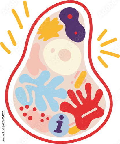 Cellular Biology and Information Human Cell Vector Concept