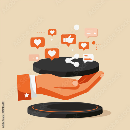 Social media engagement and content popularity metrics