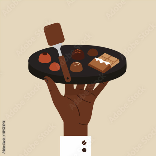 Gourmet Chocolate Assortment and Confectionery Tray
