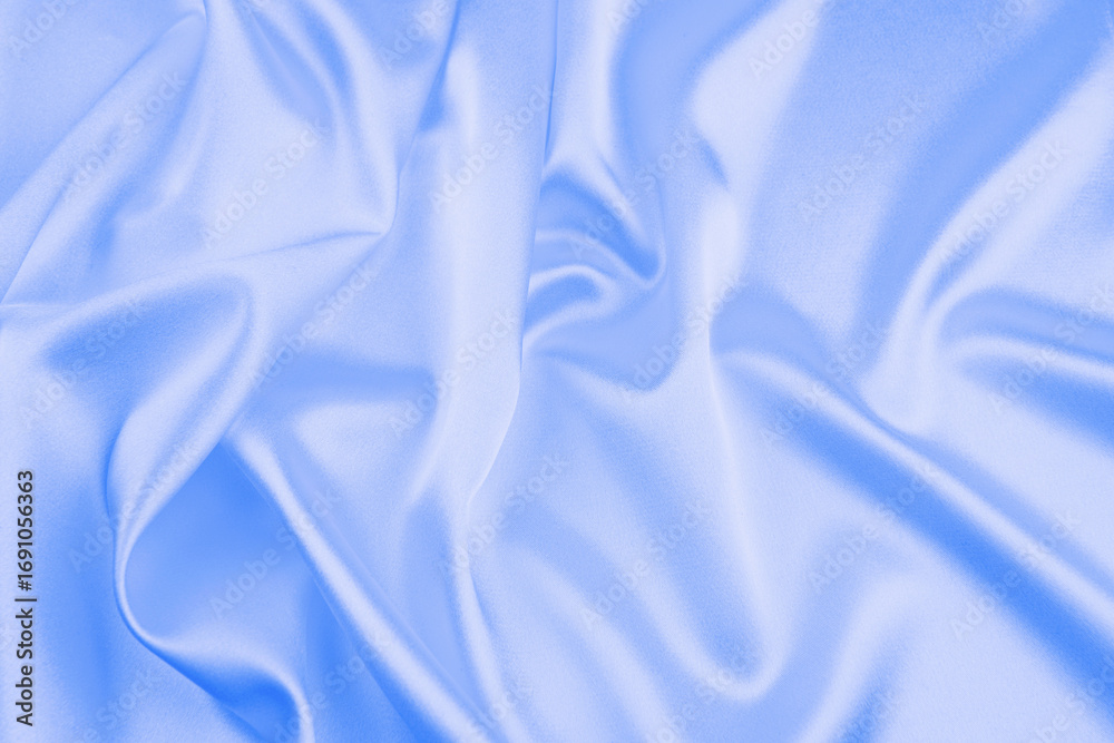 Fototapeta premium Blue satin, silk texture background
