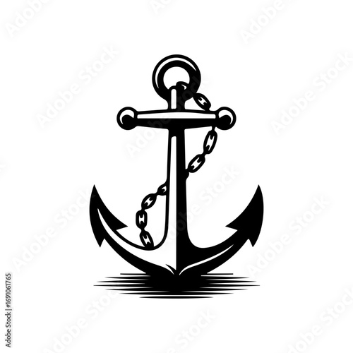 Classic nautical anchor maritime symbol tattoo design element vintage seafaring emblem maritime adventure nautical decor vector