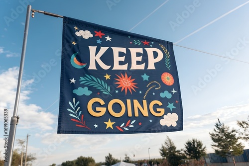 Keep Going Motivational Banner