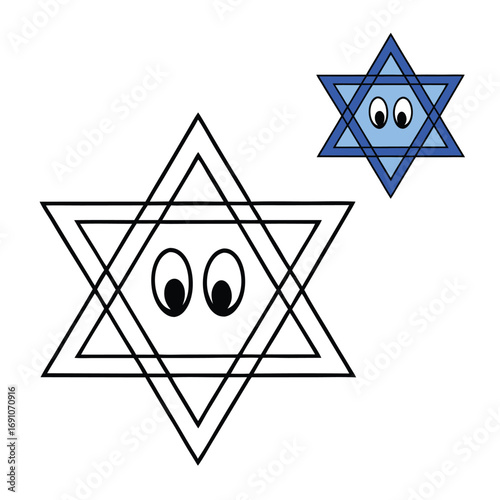 The Star of David, a six-pointed hexagram, is a powerful Jewish symbol representing faith, identity, and unity, often seen on synagogues, flags, and jewelry.
