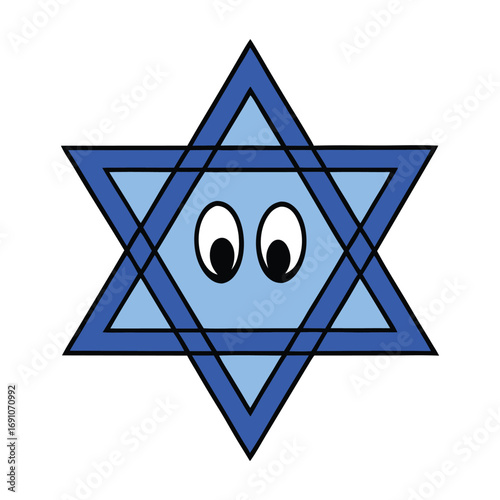 The Star of David, a six-pointed hexagram, is a powerful Jewish symbol representing faith, identity, and unity, often seen on synagogues, flags, and jewelry.
