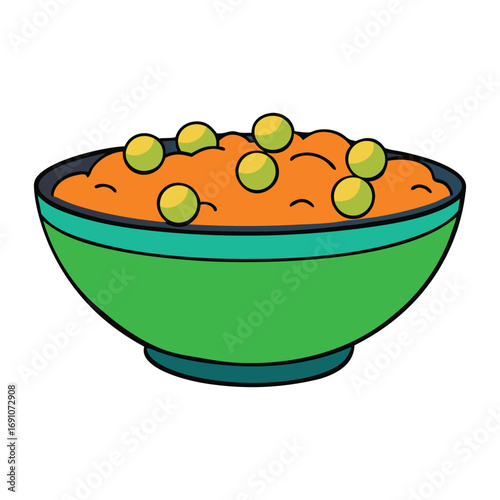 A bowl of food filled with delicious flavors, colorful ingredients, and hearty textures, offering comfort, nourishment, and a perfect balance for any meal.

