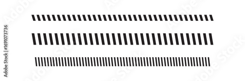 Slash line pattern. Angled border divider. Decorative texture with slanted parallel stripes.