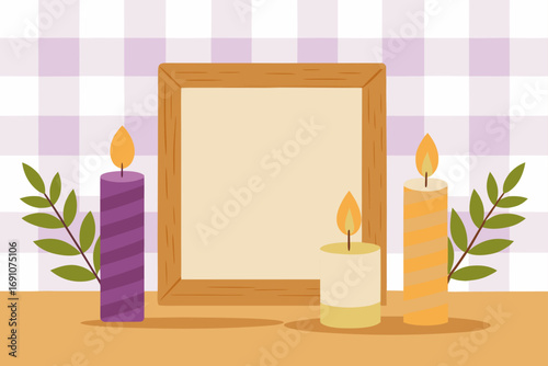 a warm  inviting scene with an empty  polished woo