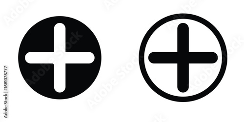 Plus Minus Icon Vector Symbol EPS 10