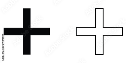 Plus Minus Icon Vector Symbol EPS 10