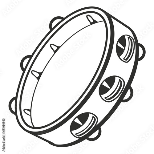 Tambourine outline