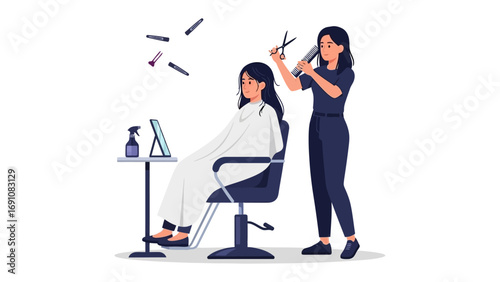 A woman in a spa robe receives a facial mask application from a therapist while a man in a robe holds a tray of spa products