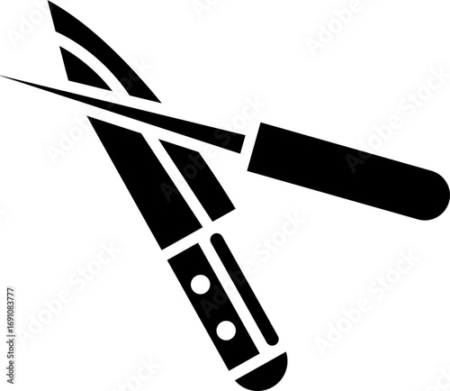spoon and fork , A black silhouette of a fork and knife crossed on a white background on white background , no background.Meat cutting knives of butcher meat knives vector. Restaurant or cafe