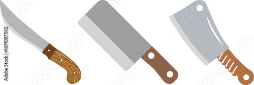 spoon and fork , A black silhouette of a fork and knife crossed on a white background on white background , no background.Meat cutting knives set. Set of butcher meat knives vector. Restaurant or cafe