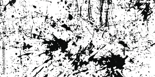 Wallpaper Mural Abstract monochrome splatter texture grungy background for grunge design elements white background Torontodigital.ca