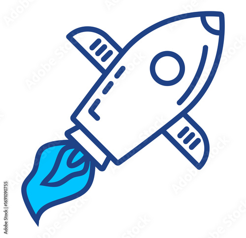 Rocket Simple Vector Icon Collection