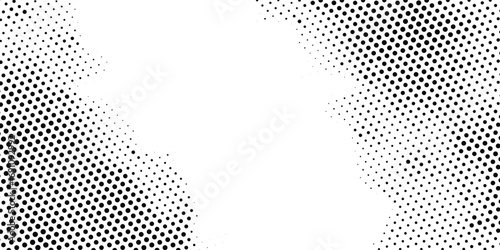 Grunge halftone gradient background. Faded grit noise texture. White and black sand wallpaper. Retro pixelated backdrop. Anime or manga style comic overlay.grunge surface