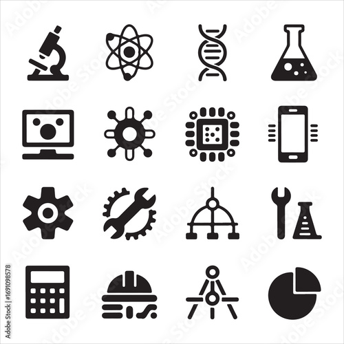science and chemistry icons
