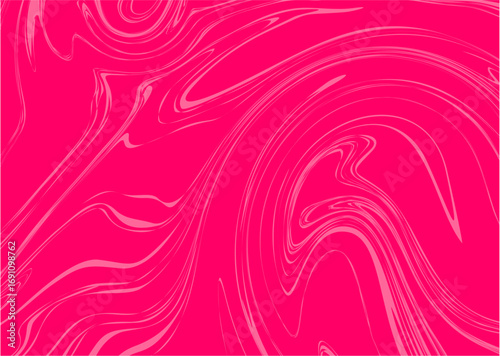 Vibrant Pink Marbling Abstract Background with Fluid Dynamic Swirls and Organic Flow
