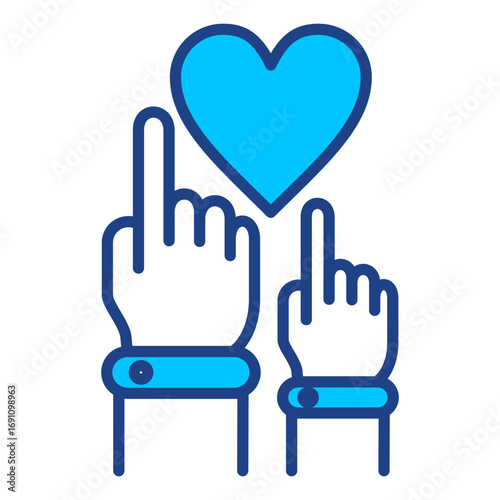 Volunteer Simple Vector Icon Collection