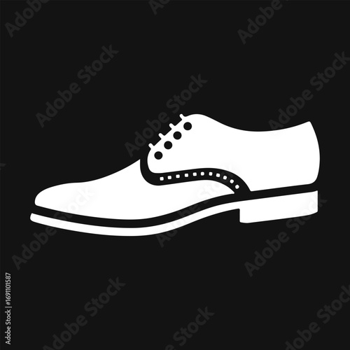 Men's Shoe Flat Icon Set Single Silhouette Art, Shoe Gift Design, Shoe Vector Men's Shoe Men's Shoe Vintage Retro Vector Symbol Design