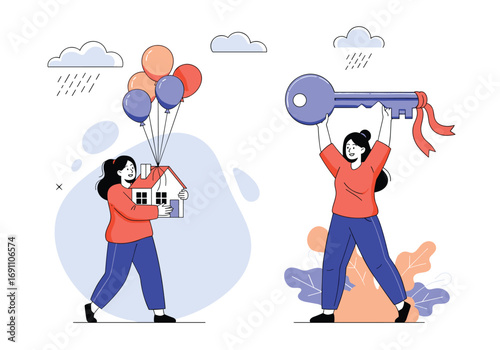 Buying a new home and getting the keys to your dream property
