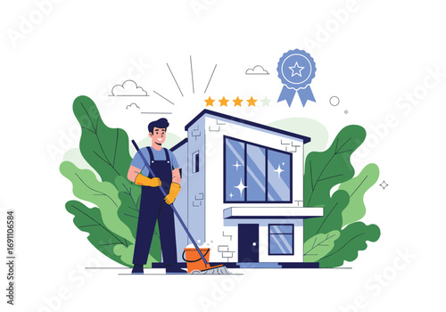 Professional home cleaning services delivering sparkling results for your residence