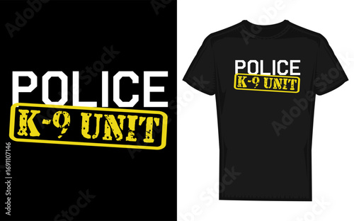 K 9 police officer and dog silhouette vector design law enforcement animal partner