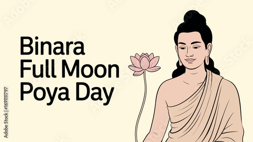 Binara Full Moon Poya Day Sri Lanka Buddhist Festival