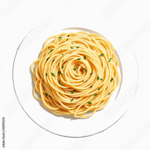 pasta on a white background