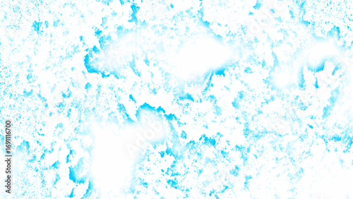 Bright abstract background featuring icy blue and white textures. Frozen crystalline surfaces or frosted patterns. Cold, snowy, and wintry atmosphere with organic spread across the canvas.