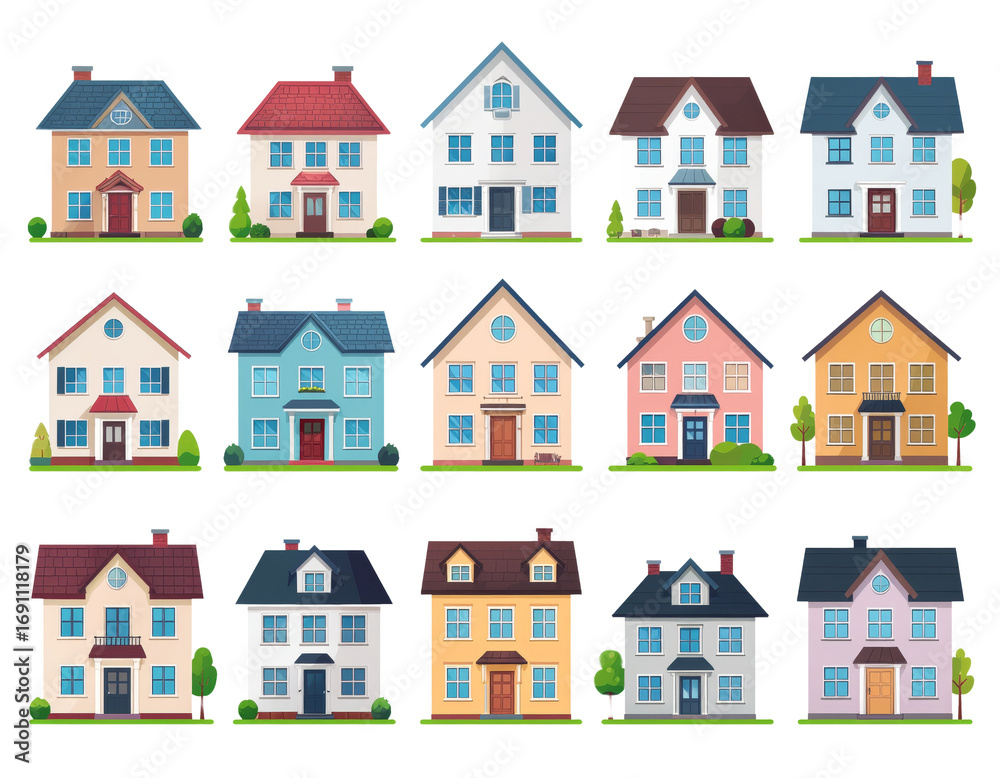 Houses home real estate property architecture building residential neighborhood family dwelling investment housing Houses home real estate property architecture building residential neighborhood family dwelling investment housing
