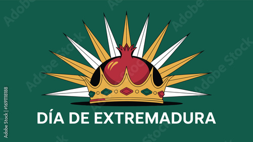 Día de Extremadura Spain Regional Holiday Celebration Design