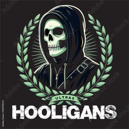 A Vector Illustrator Ultras hooligan Football Fans Logo