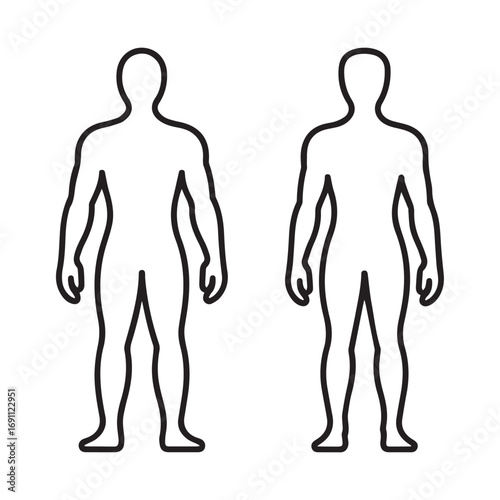 Vector Human Body Icons Set