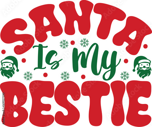 Funny Christmas vector t-shirt design 