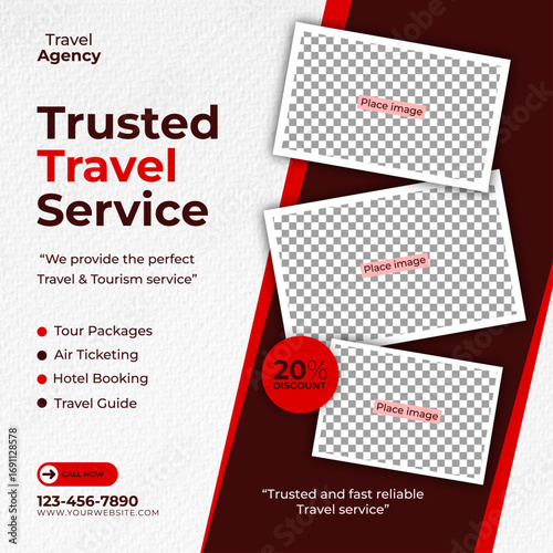 Travel Agency Social Media Post Template