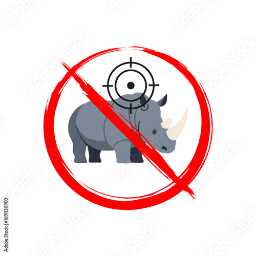 Stop Rhino Poaching A Powerful Symbol Against Wildlife Crime and Protecting Endangered Species