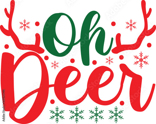 Funny Christmas vector t-shirt design 