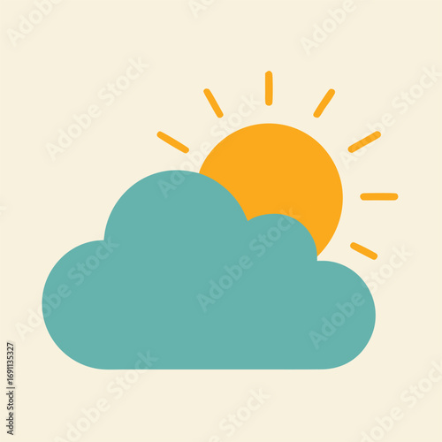 Vector sunny day icon
