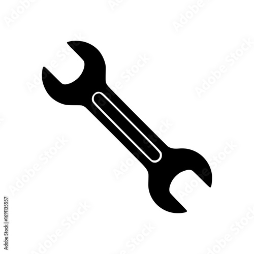 Spanner Icon Vector Illustration Tool, Wrench, Repair, Maintenance Symbol